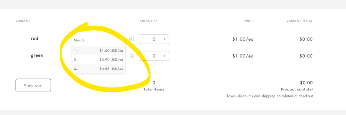 Create volume pricing rules and make ordering easy in Shopify B2B