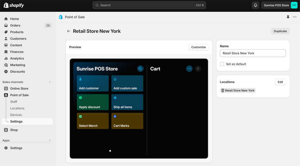 Manage your POS inventory and orders from one simple interface