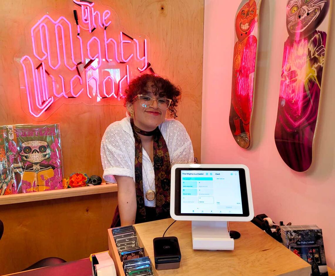 Mighty Luchador uses Shopify POS in store